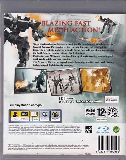 Armored core 4 - PS3 (B Grade) (Genbrug)